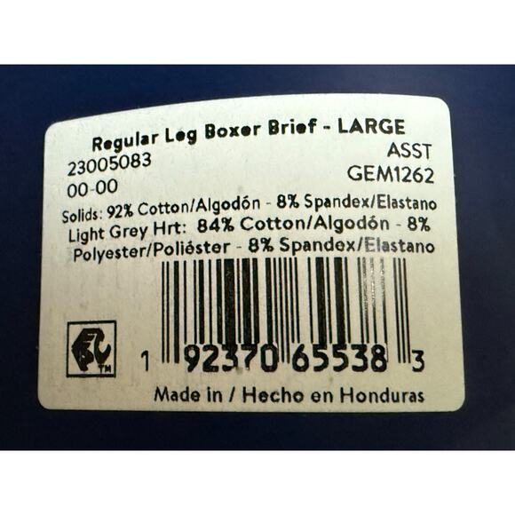 George 6 Pack Cotton‎ Stretch Boxer Briefs Large 36-38 - Picture 4 of 6